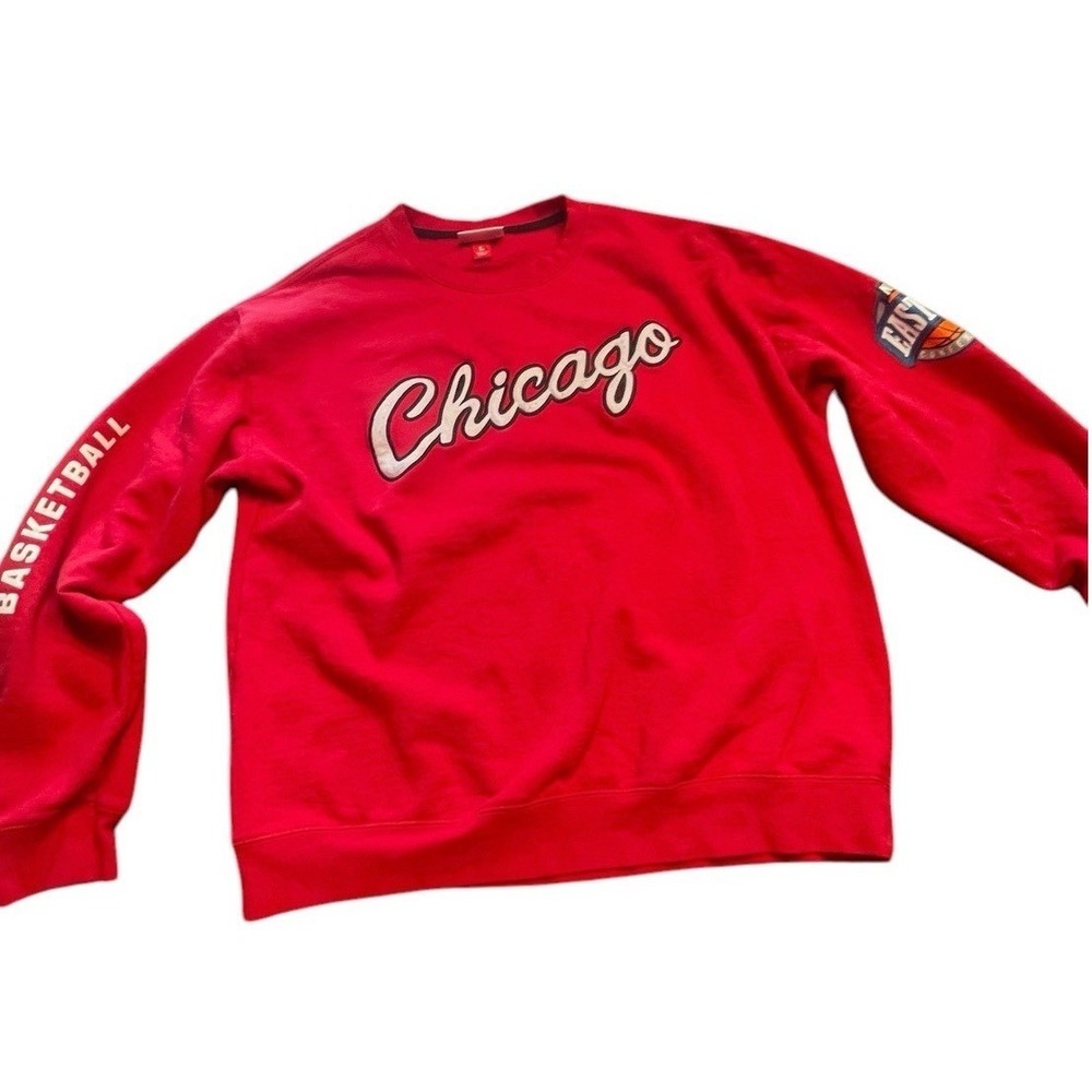 Mitchell Ness Hardwood Classics Red Chicago Bulls Size Large Retro Basketball